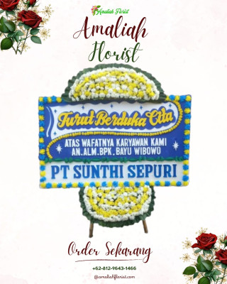 Papan Bunga Duka di Kebonkalapa