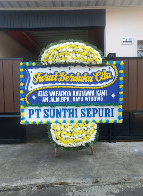 Papan Bunga Duka di Kebonkalapa