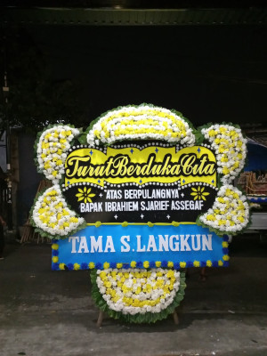 Papan Bunga Duka di Kebonkalapa